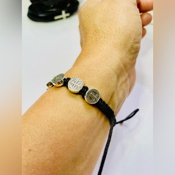 Beautiful Set 2Pc Set unisex bracelets San Benito, protection, blessing handmade - Picture 10 of 17
